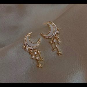 Droop moon earrings ✨